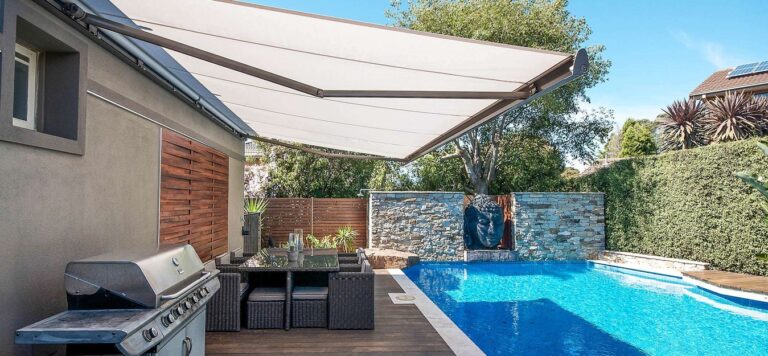 Gp awnings Awning over pool 768x356